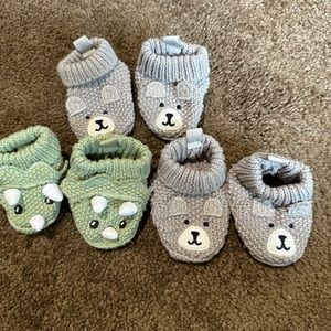 Infant slippers and socks